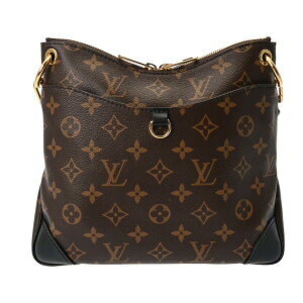 Louis Vuitton Monogram Odeon NM Noir Black Canvas Shoulder Bag